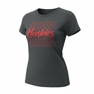 Women’s Size Medium, Huskers, Pullover, T-Shirt, Gray And Red